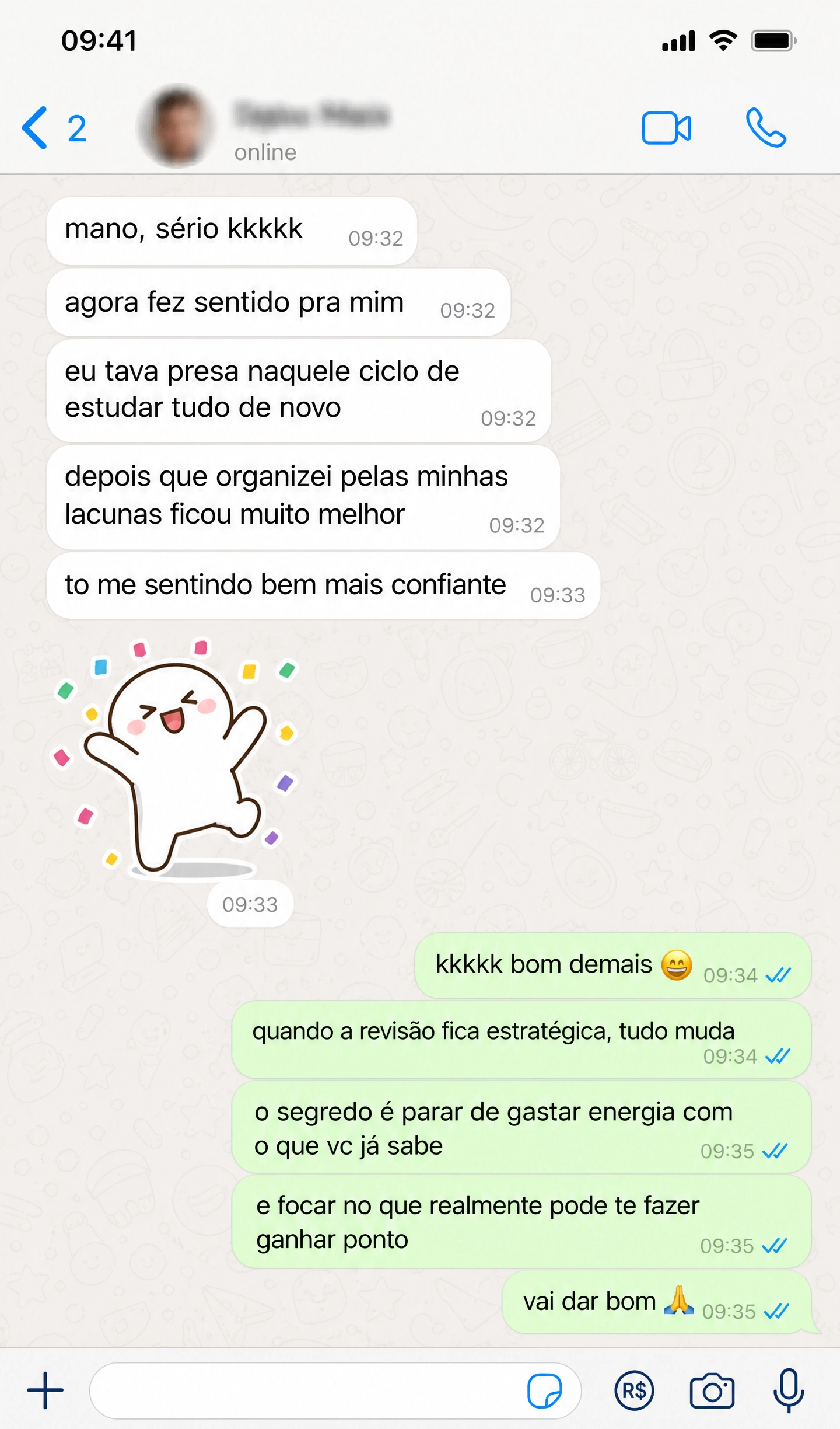 Depoimento WhatsApp